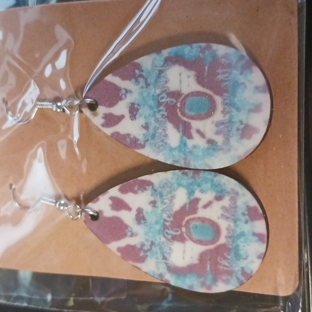Handmade earrings beautiful print